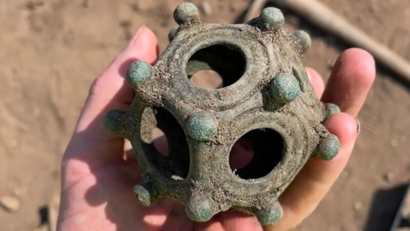 There are archaeological objects for which it is still not known what they were used for. These include the so-called pentagon dodecahedron (pictured) from Roman times. (Bild: Norton Disney History and Archaeology Group)