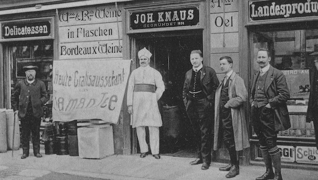Das Geschäft des Johann Knaus am Hauptplatz in St. Veit: Hier begann der Aufstieg der Familie Knaus. (Bild: Stadt St. Veit Lorenz Nussbaumer)