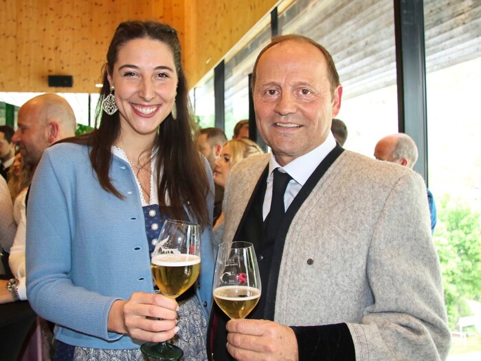 ÖVP-Empfang mit Sophia Kircher und Josef Geisler.