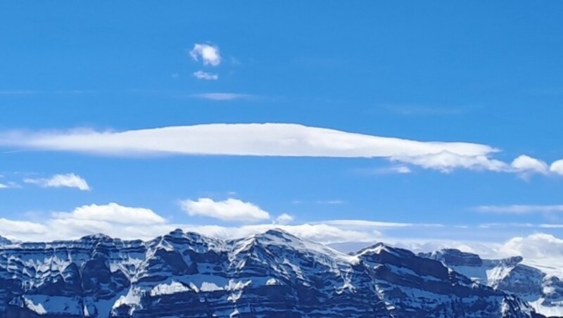 Die Lenticulariswolke (Bild: Bergauer Rubina)