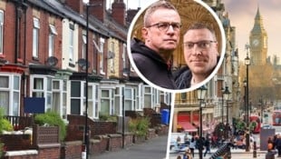 Ähnlichkeit zu Rangnick? Ich zweifle, ein Hotel-Mitarbeiter in Manchester sah's anders. (Bild: stock.adobe.com (2), Gepa, Wiesmeyer, Krone KREATIV)