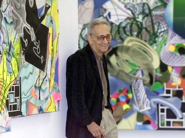 Stella bei einer Ausstellung in Stuttgart im Jahr 2001