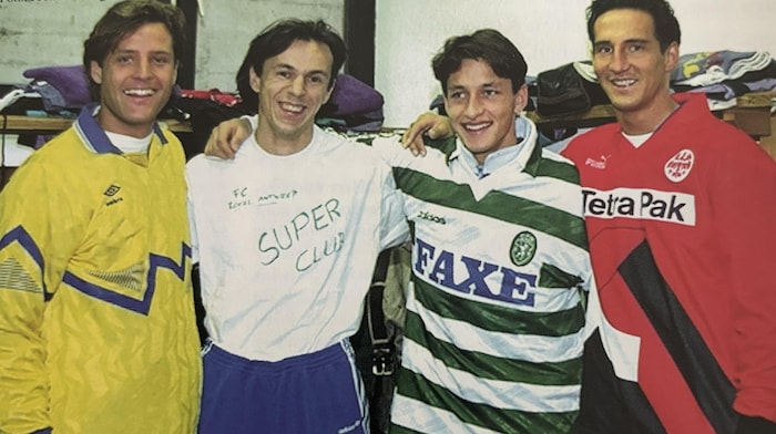 Heimo Pfeifenberger, Nikola Jurcevic, Martin Amerhauser and Adi Hütter (from left) in the ...