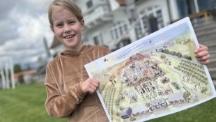 Die kleine Mia hat ihren Spaß am Wimmelbild. 