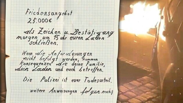 In Vienna, a gang of youths extorted protection money, carried out arson attacks and robberies. (Bild: Krone KREATIV, Landespolizeidirektion Wien)