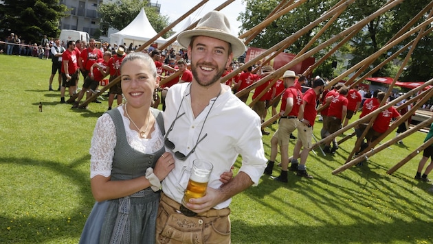 Johnny Balchin aka "The Austrian Kiwi" and girlfriend Maria Padinger also posed for the "Krone" photographer (Bild: Markus Tschepp/Tschepp Markus)