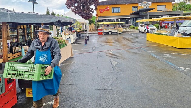 The vendors don't like it at the Marietta parking lot. (Bild: Hermann Sobe )