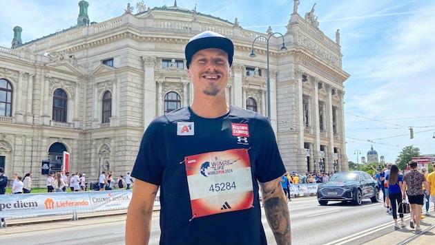 Manuel Feller gab der „Krone“ vor dem Wings for Life World Run ein bemerkenswertes Interview. (Bild: Urbantschitsch Mario)