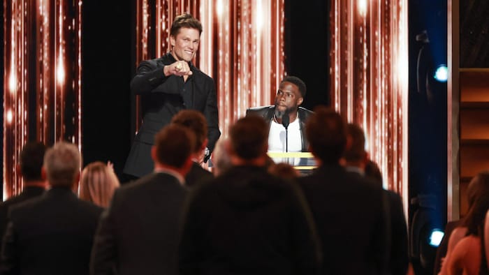 Tom Brady was also "roasted" by Kevin Hart, among others.