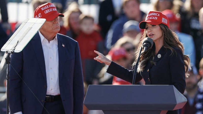 Noem will Trumps Vize werden. (Bild: AFP/KAMIL KRZACZYNSKI)