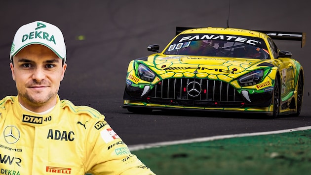 Lucas Auer hatte Grund zum Jubeln. (Bild: Mercedes-AMG Motorsport – Abdruck honorarfrei)