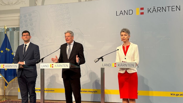 Gruber, Kaiser und Schaunig präsentierten die inhaltlichen Schwerpunkte der 25. ...