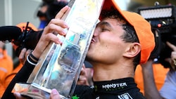 Lando Norris, der glückliche Sieger des GP von Miami. (Bild: Getty Images/APA/Getty Images via AFP/GETTY IMAGES/CLIVE MASON)