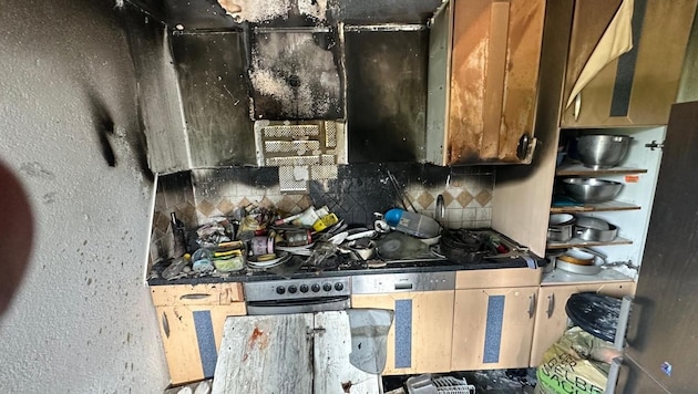 The kitchen was completely destroyed (Bild: zVg)