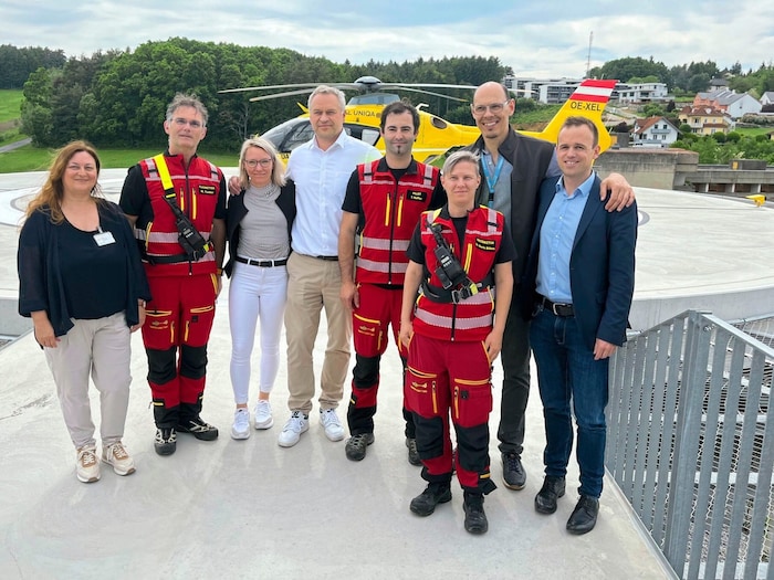 Das Bauleiter-Team Josef Strohmeier und Christian Hofstädter, kaufmännischer Direktor Marc Seper ...