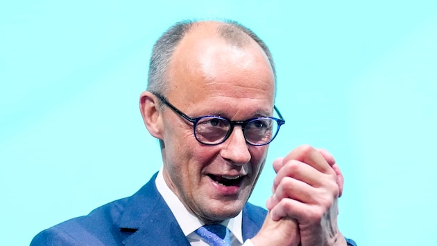 CDU leader Friedrich Merz (Bild: AP/Ebrahim Noroozi)