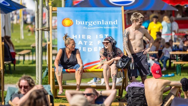 Die Besucher fühlten sich wohl im Burgenland. (Bild: Christian Steinbrenner)