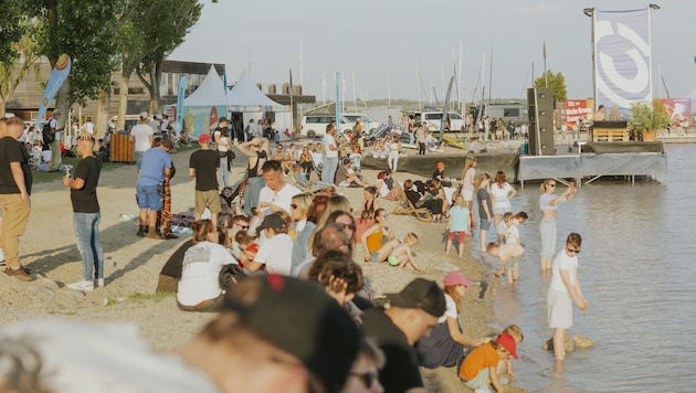 Das Strandbad lockte wieder die Sommerfrischler. (Bild: © Lina Berger)