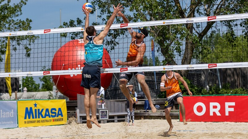 Der Sieg beim Beachvolleyball ging an Seiser/Grössig. (Bild: Gert NEPEL)