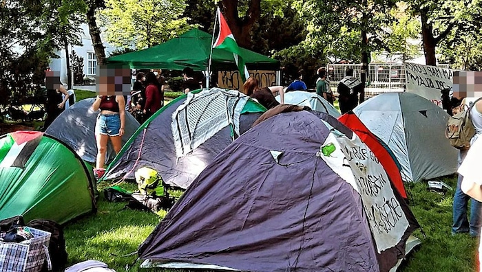 Seit Montag gab es das Protestcamp beim Alten AKH, in der Nacht auf Donnerstag wurde es schließlich geräumt.