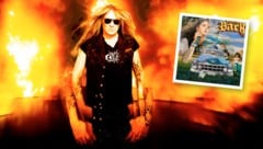 Die Ästhetik ist 80er, der Sound auch: Auf seinem fünften Soloalbum „Child Within The Man“ versucht Sebastian Bach erst gar nicht, sich gezwungen modern zu zeigen. (Bild: Reigning Phoenix Music, Jim Louvau, Krone KREATIV)