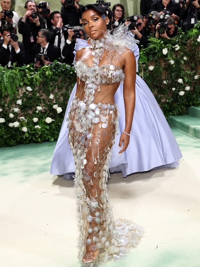 Janelle Monáe szintén sok bőrt mutatott.