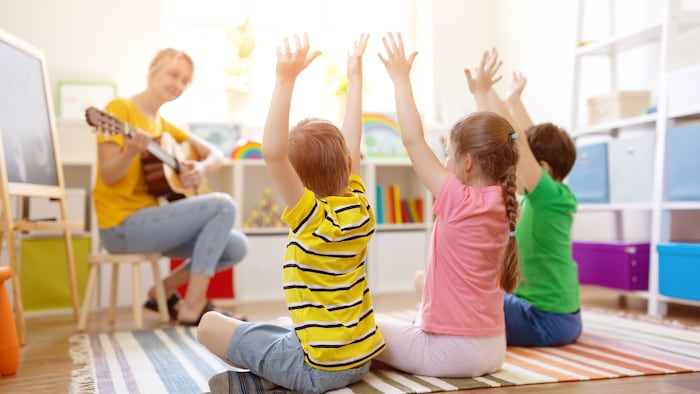 In der Kinderbetreuung sind etwa 97 Prozent der Beschäftigten weiblich.