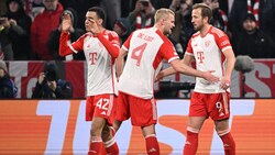 Jamal Musiala (links) und Matthijs de Ligt (Mitte) können für das Real-Spiel eingeplant werden.  (Bild: AFP/APA/Kirill KUDRYAVTSEV)