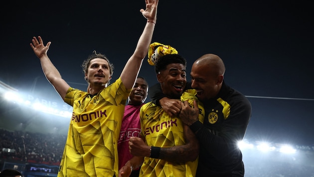 Borussia Dortmund steht im Finale der Champions League. (Bild: AFP/APA/Anne-Christine POUJOULAT)