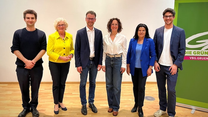 Bei der Bezirksversammlung im Martinsparkhotel in Dornbirn wählten die Grünen die ersten sechs ...