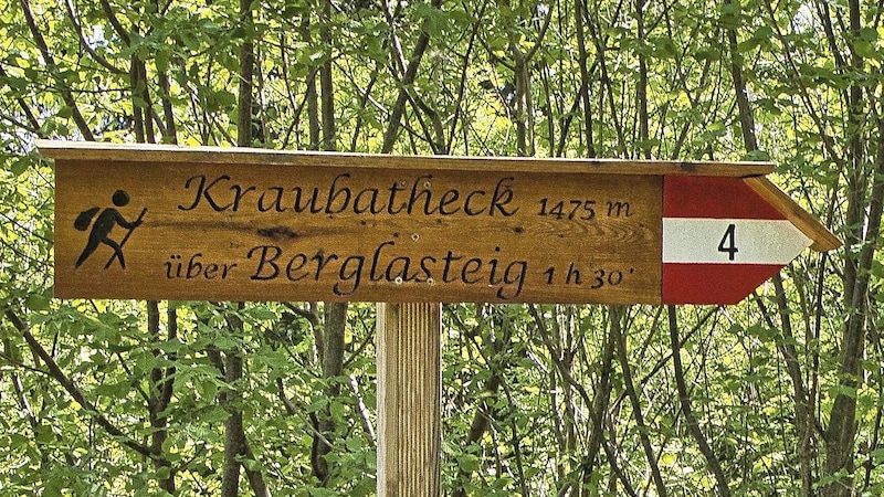 Hier geht´s zum Kraubatheck (Bild: Weges)