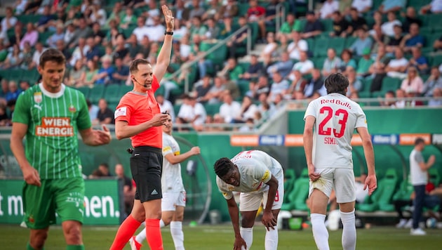 Christian-Petru Ciochirca scored the goal to make it 2-0 - although Salzburg had claimed a penalty. (Bild: GEPA/GEPA pictures)