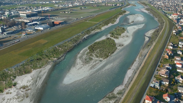 Rhesi wird die Abflusskapazität des Rheins von 3100 auf 4 300 Kubikmeter pro Sekunde erhöhen – damit wäre Vorarlberg auch vor einem 300-jährigen Hochwasser sicher. (Bild: Marktgemeinde Lustenau)