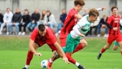 Cup-Derby: Hochmuth und Ortner (Volders) gegen Vötter (WSG)  (Bild: Johanna Birbaumer)