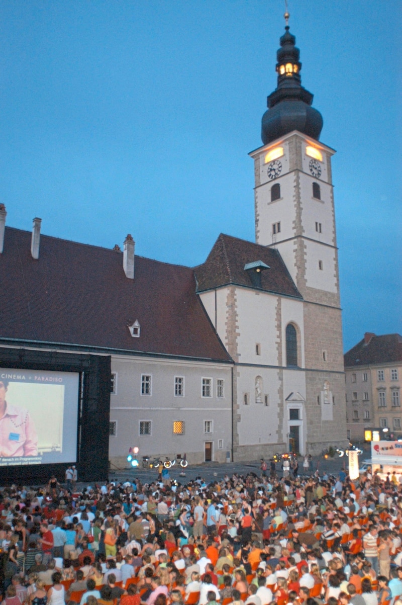 Vor 30 Jahren feierte „Film am Dom“ in St. Pölten erfolgreich Premiere. Zuletzt fand das Festival 2009 statt. (Bild: FAD)