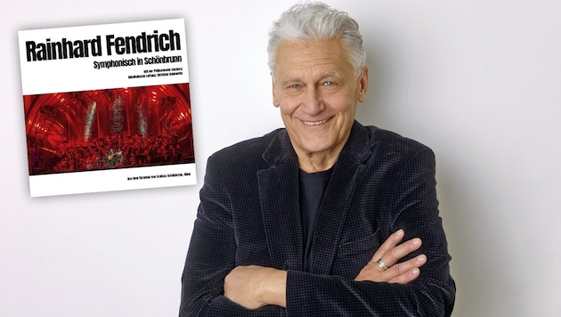 Ein knappes Jahr vor seinem 70. Geburtstag kehrt Rainhard Fendrich wieder ins Rampenlicht zurück: voerst mit seinem Symphonie-Schönbrunn-Livealbum. (Bild: Universal Music, Felix Plehn Krone KREATIV,)