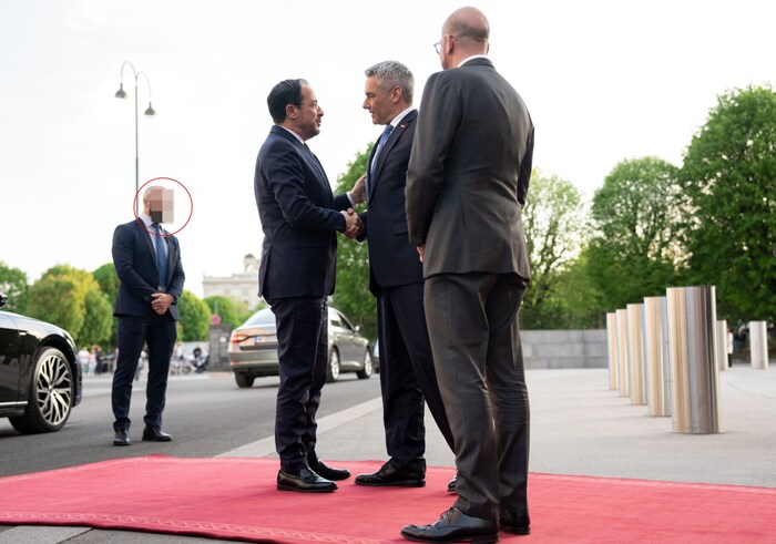 The Federal Chancellor is also protected during public appearances.