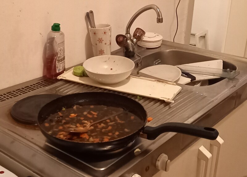 This pan triggered the smoke alarm. (Bild: HFW Villach)