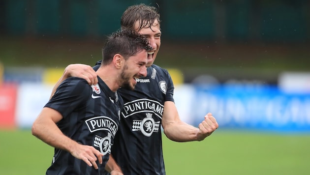 Otar Kiteishvili (l.) und David Affengruber (Bild: GEPA/GEPA pictures)