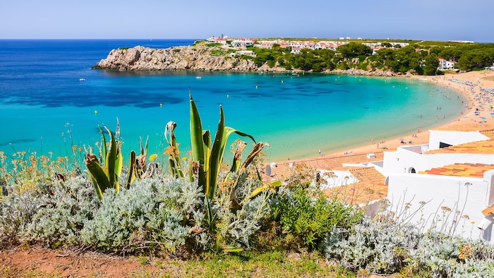 The beach of Arenal d'en Castell on Menorca