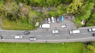 Die Unfallstelle aus der 