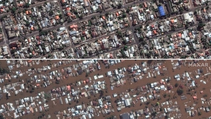 Die Hauptstadt Porto Alegre ist von der Außenwelt abgeschnitten, das Stadtzentrum und der Flughafen stehen unter Wasser.