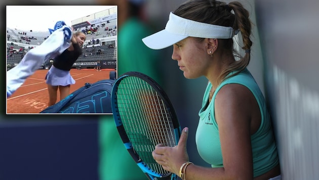 Sofia Kenin ärgerte sich über die Fans in Rom. (Bild: APA Pool/APA/Getty Images via AFP/GETTY IMAGES/Sean M. Haffey)