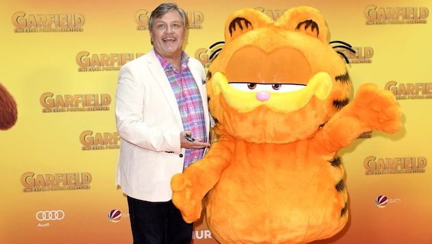 Hape Kerkeling bei der „Garfield“-Premiere in Deutschland. (Bild: picturedesk.com/Timm, Michael / Action Press / picturedesk.com)