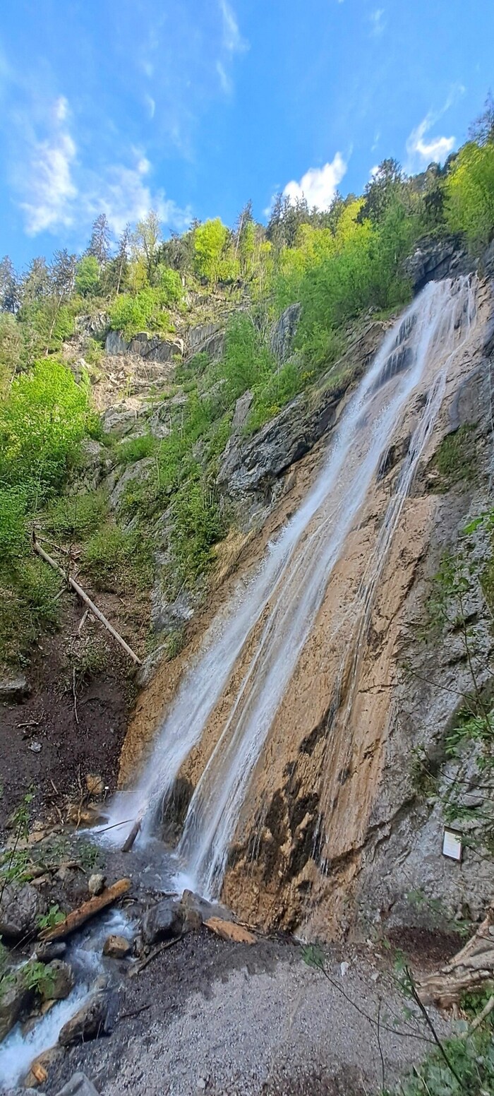 Fast senkrecht stürzt das Wasser rund 30 Meter in die Tiefe