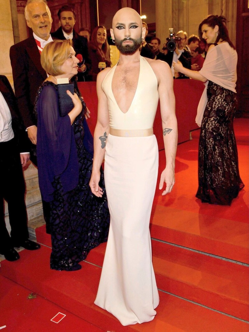 Beim Opernball 2019 überraschte Conchita Wurst „oben ohne“. (Bild: Babirad Picture/babiradpicture_abp)