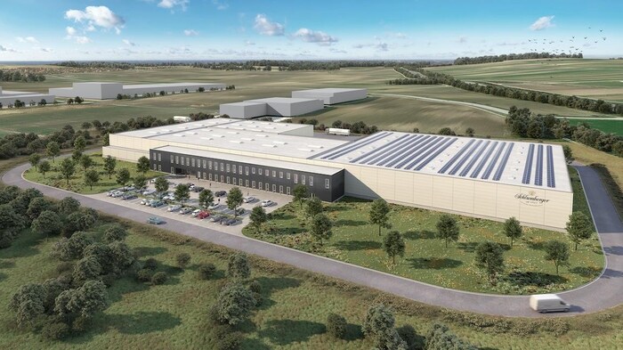 12 Hektar umfasst die neue Produktionsanlage, die derzeit in Müllendorf entsteht.