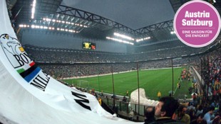 Am 11. Mai stand für Austria Salzburg das Rückspiel im UEFA-Cup-Finale im legendären Stadion von Mailand an. (Bild: GEPA)