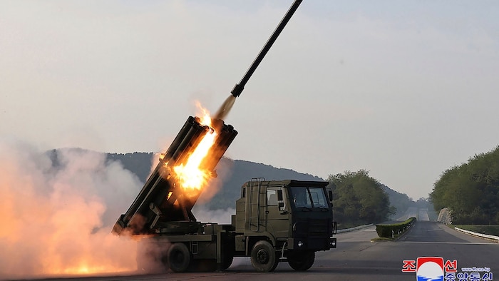 Dieses Foto wurde von der nordkoreanischen Regierung zur Verfügung gestellt und kann nicht ...