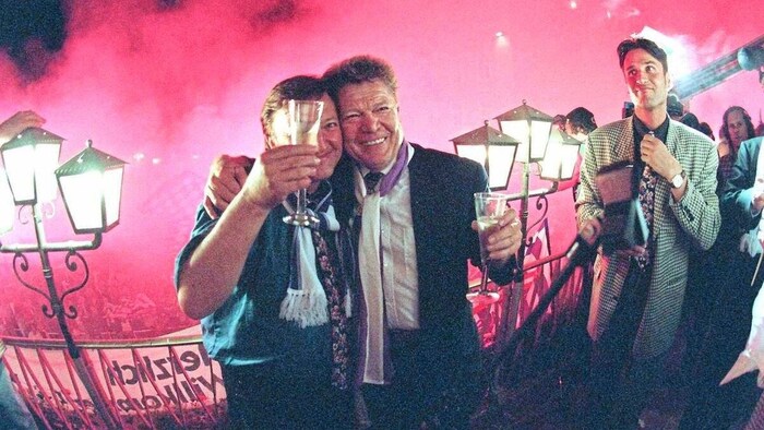 Dream-Team: Erfolgstrainer Otto Baric und Erfolgspräsident Rudi Quehenberger.